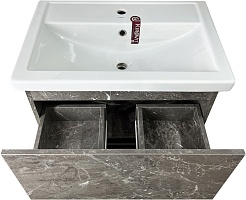 Style Line Тумба с раковиной Мальта 70 подвесная рускеала – фотография-4